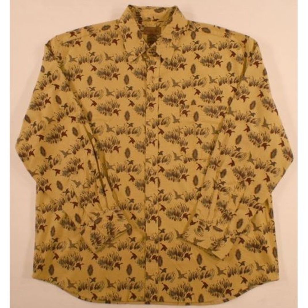 Marino Bay LS Shirt XL Gold Ducks Marsh NWT